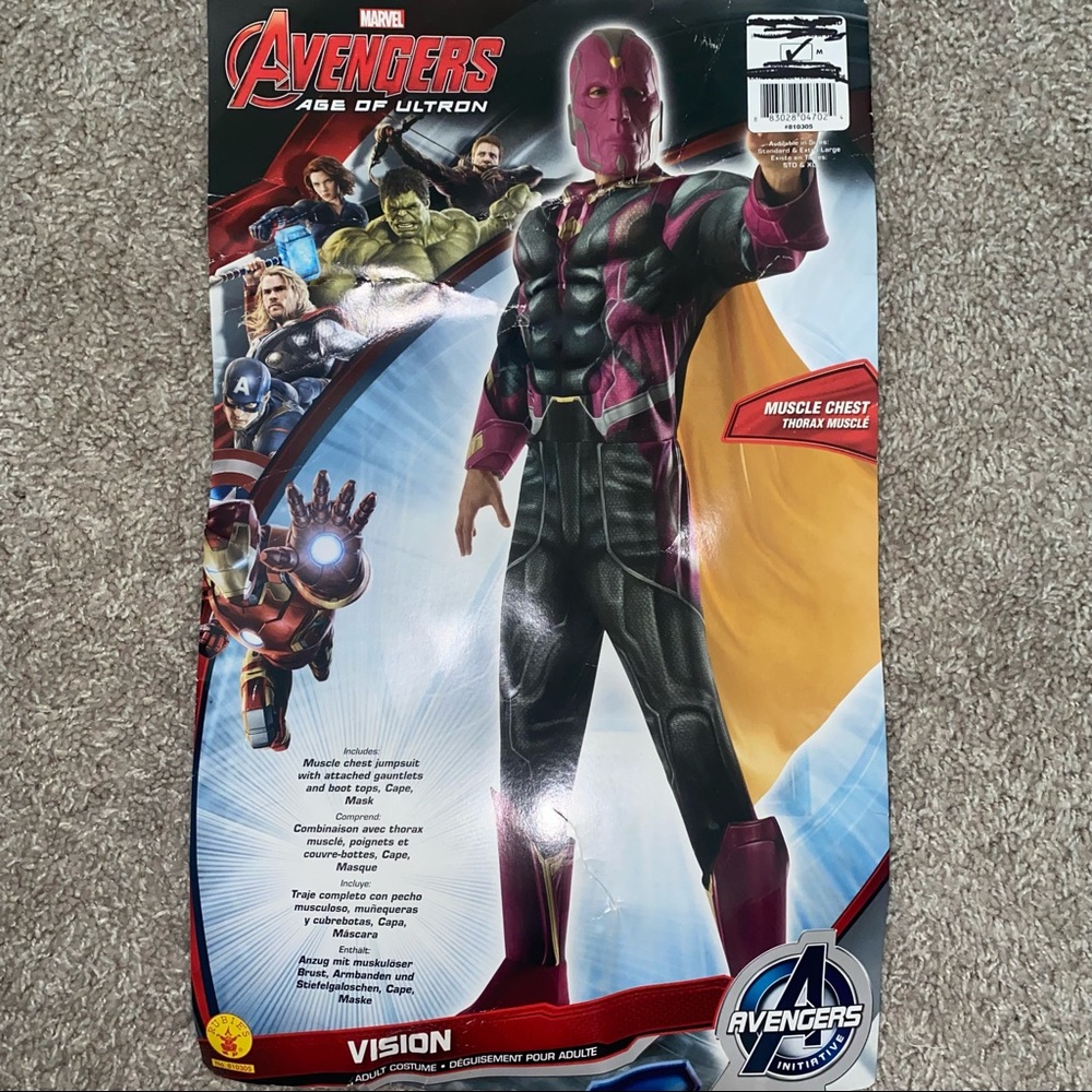 Vision Adult Marvel Age of Ultron Deluxe Halloween Costume